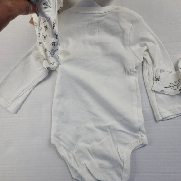 Rae Dunn Happy Fall Yall 3 Piece Outfit Set 6-9 Months Onesie Pants Headband - Picture 6 of 10